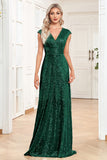 Sparkly A-Line Sleeveless Champagne Madre del vestido de novia