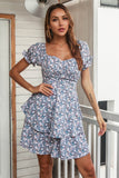 Vestido Boho Floral Azul de Verano