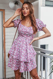 Vestido Boho Floral Azul de Verano