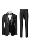 Chal Gris Solapa Hombre 3 Piezas Trajes