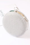 Sparkly Rhinestone Round Evening Party Bolso