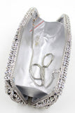 Bolso de fiesta Rhinestone de lujo con cadena desmontable