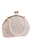 Bolso de mano White Pearls Evening Party