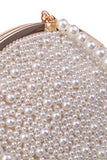 Bolso de mano White Pearls Evening Party